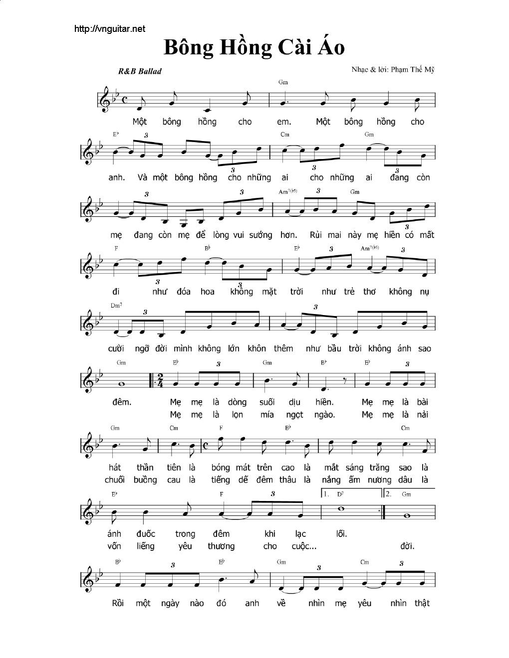 Bông hồng cài áo (Phạm Thế Mỹ) | Dòng Nhạc Xưa