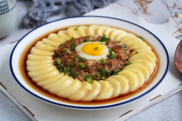 Đậu hấp thịt bằm thơm ngon đẹp mắt