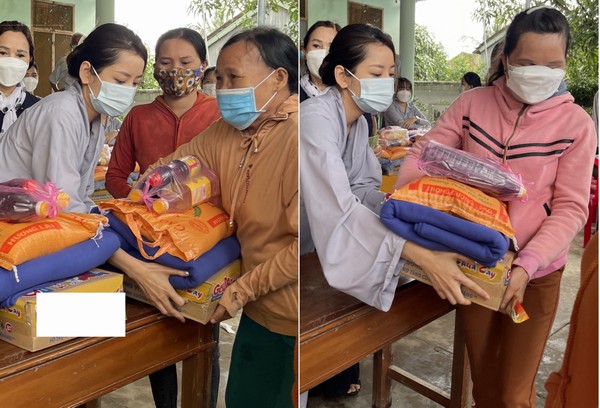 Vừa trở về từ Mỹ, Chi Pu đến Phú Yên làm từ thiện ngày đầu năm