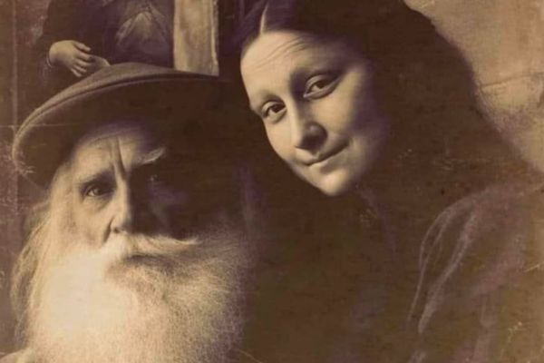 Sự thật đằng sau bức ảnh chụp chung của Leonardo da Vinci và Mona Lisa gây xôn xao mạng xã hội