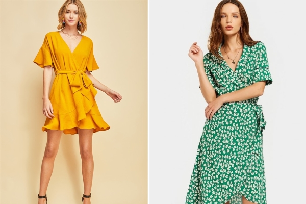 Wrap dress – chiếc váy xinh xắn tôn dáng cho mùa hè