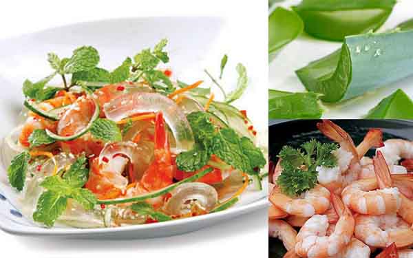 Gỏi nha đam thanh mát cho ngày hè nóng nực