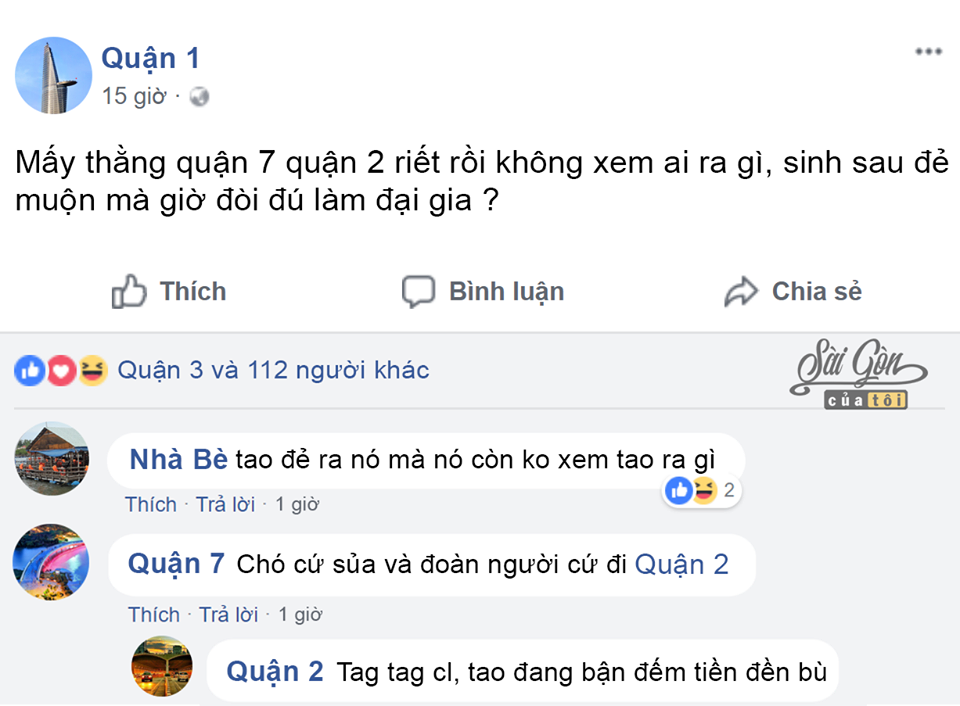 Chết cười khi cư dân Sài Gòn dùng Facebook