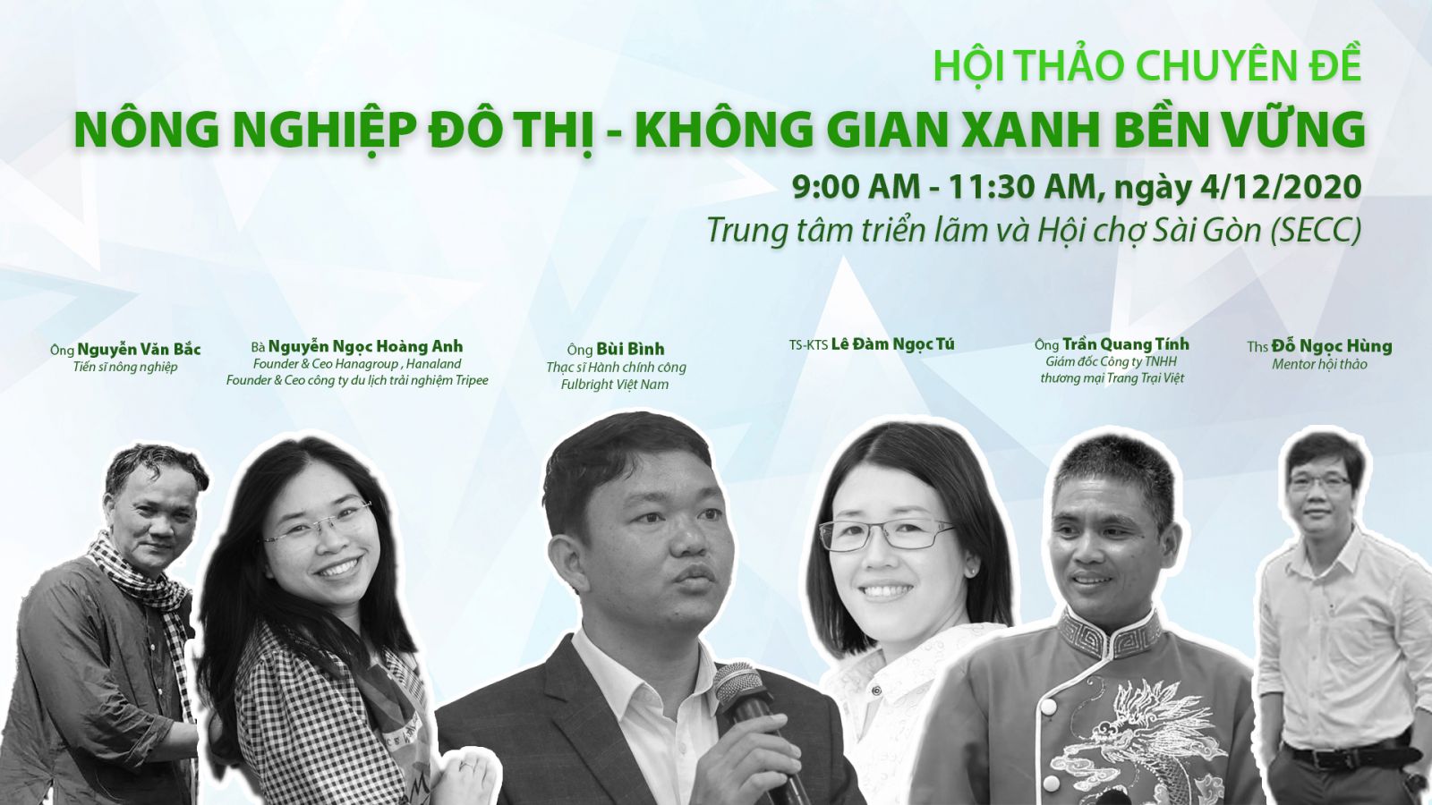 Hội thảo chuyên đề: “Nông nghiệp đô thị – Không gian xanh bền vững” với 5 chuyên gia