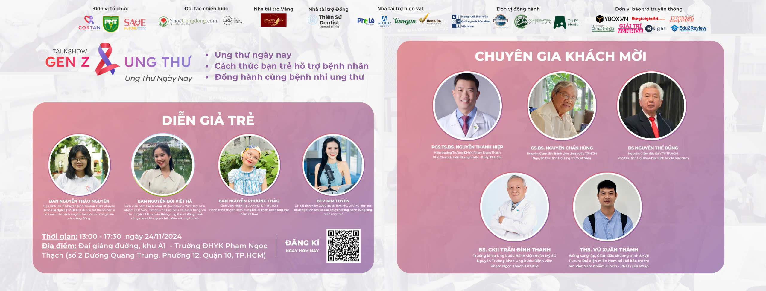 Talkshow Gen Z và Ung Thư 2024: Ung thư ngày nay