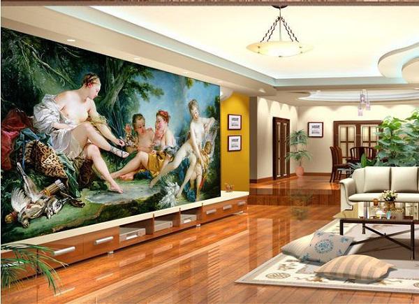 Trang trí nhà đẹp với phong cách tranh 3D sống động