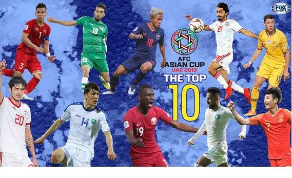 Việt Nam góp 1 cái tên trong Top 10 cầu thủ nổi bật tại Asian Cup 2019