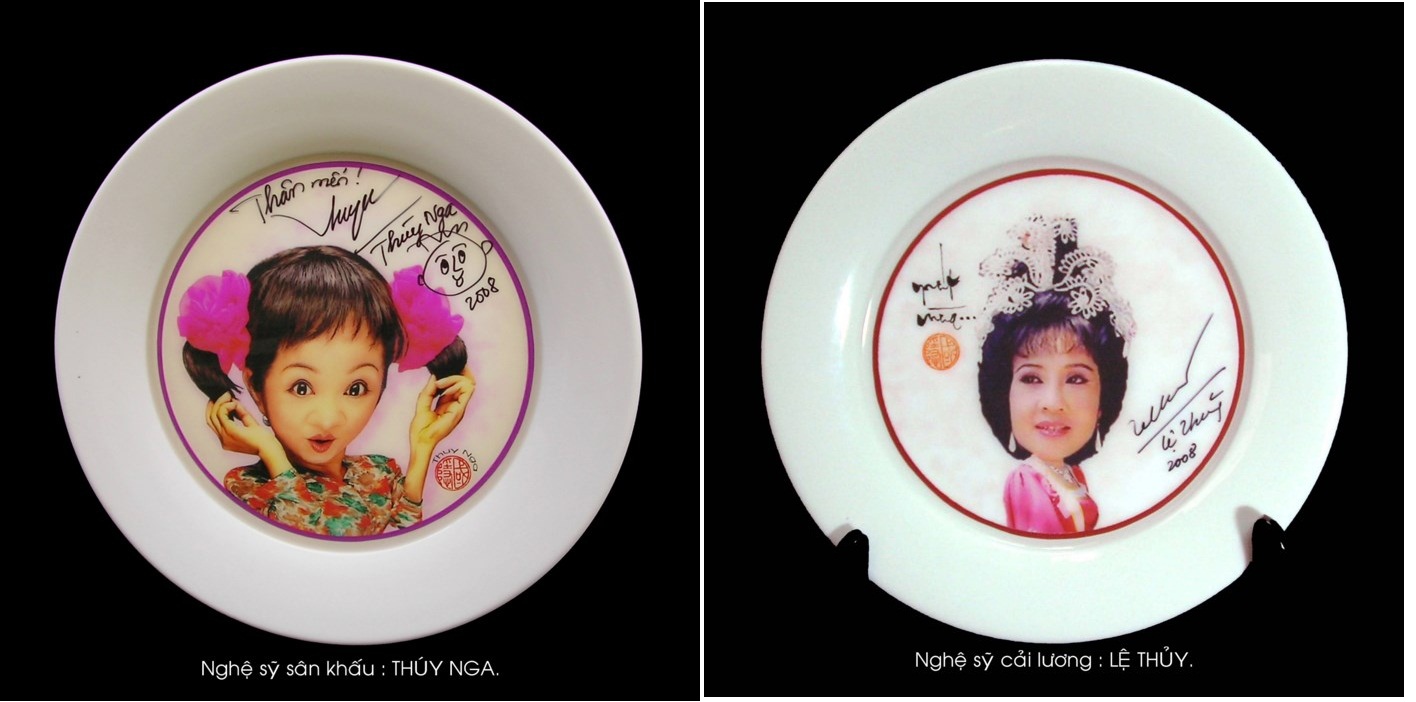 Độc đáo bộ hí họa chân dung 100 nghệ sĩ nổi tiếng trên đĩa