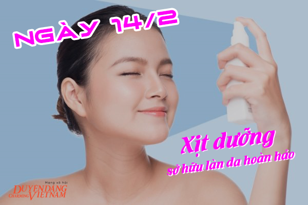Xịt dưỡng trắng da – “bảo bối” cho lớp trang điểm hoàn hảo của ngày 14/2