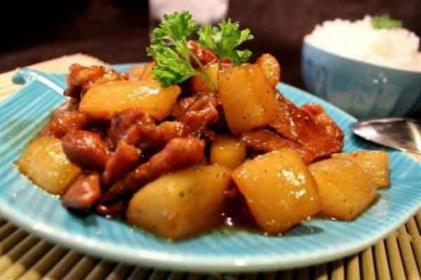 Sườn kho su hào ngon khó cưỡng