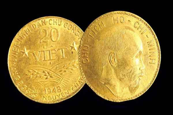 Đồng tiền vàng lịch sử của Chủ tịch Hồ Chí Minh