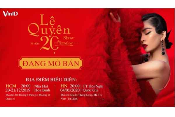 VinID đồng hành cùng liveshow 20 năm hát của Lệ Quyên