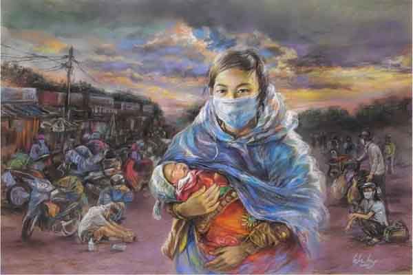 Rưng rưng với tuổi thơ trong đại dịch Covid-19 cùng họa sĩ Lê Sa Long