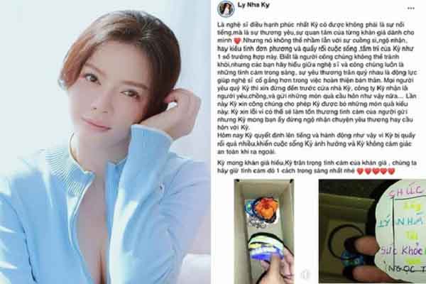 Lý Nhã Kỳ ‘nổi đóa’ vì fan cuồng đến tận nhà quấy rối, tặng quà cầu hôn