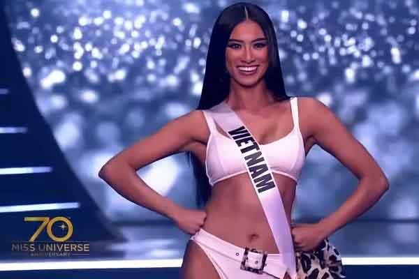 Dàn mỹ nhân ‘Hoa hậu Hoàn vũ’ trình diễn bikini bốc lửa