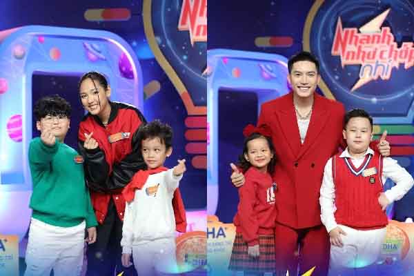 Cara và Anh Tú ‘phục sát đất’ độ thông minh của 2 ‘máy nói’ tại ‘Nhanh như chớp nhí’