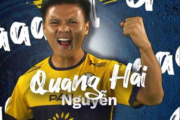 Quang Hải xúc động sau khi ghi bàn thắng lịch sử trên đất Pháp