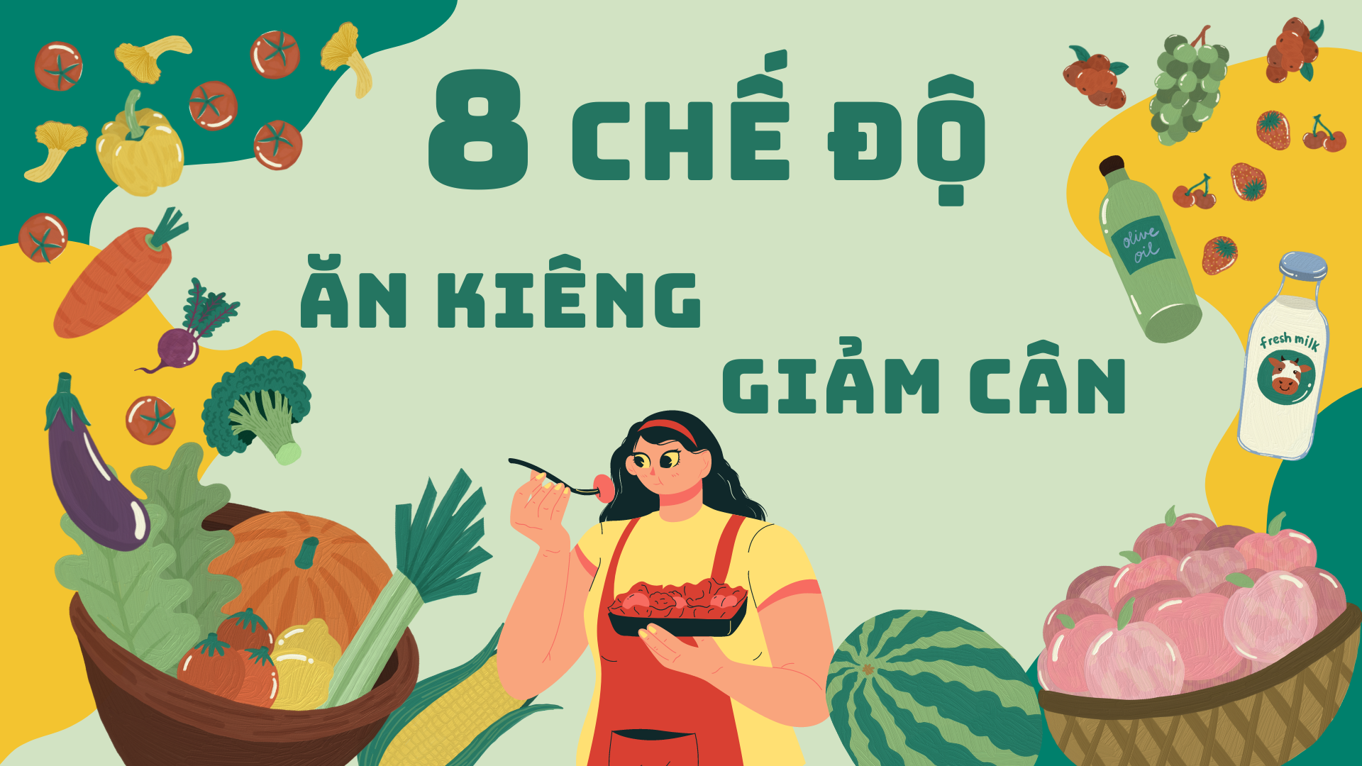 8 chế độ ăn kiêng giảm cân khoa học