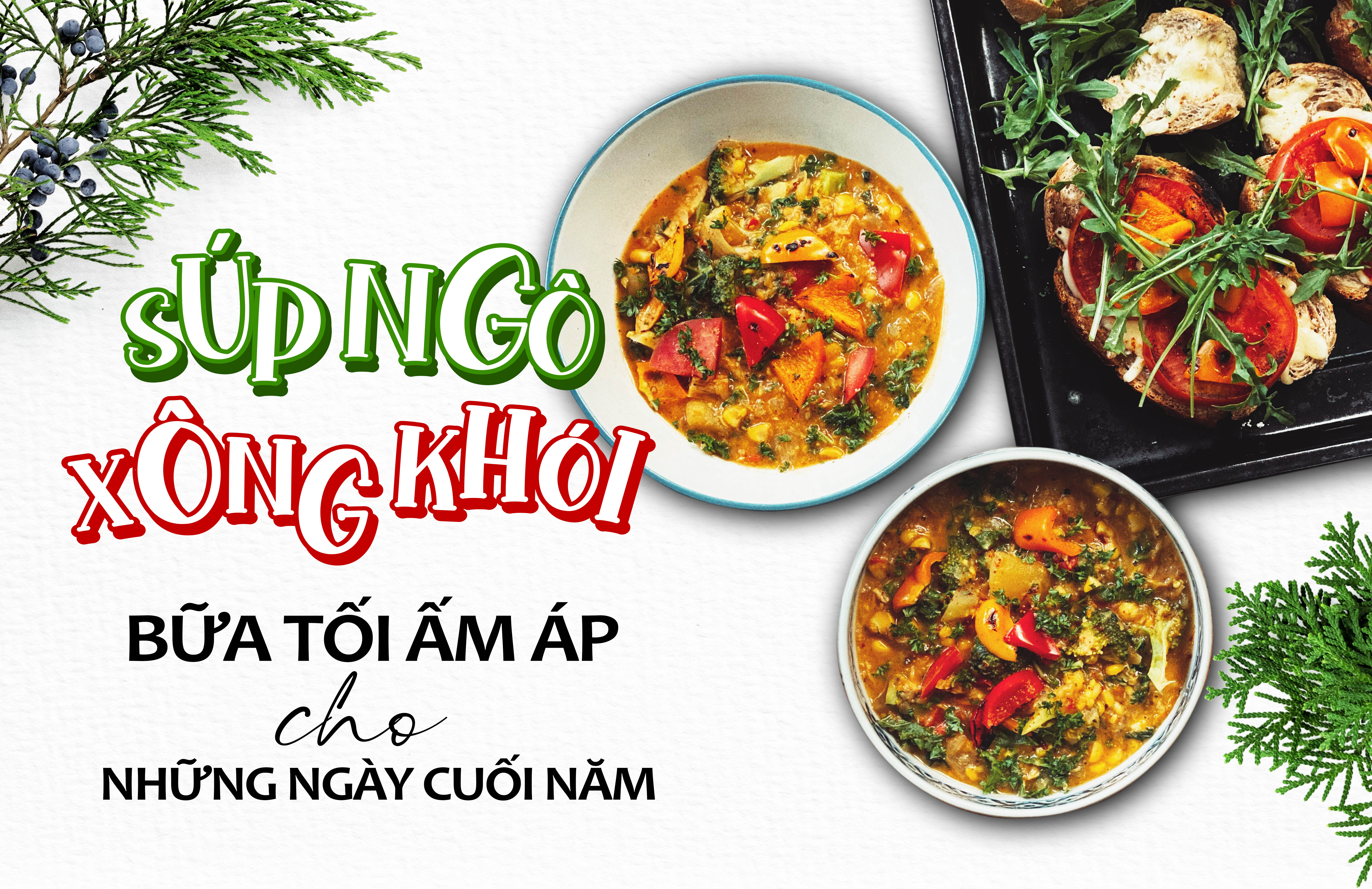 Súp ngô xông khói: bữa tối ấm áp cho những ngày cuối năm