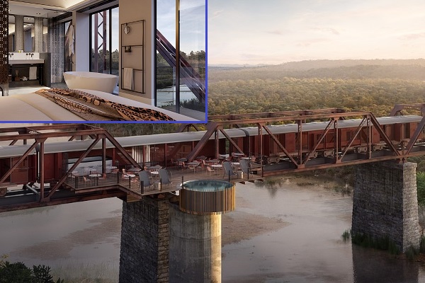 Khách sạn lơ lửng giữa cầu