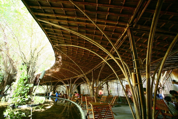 Quán cà phê bằng tre mát rượi, đầy ấn tượng đặc biệt ở Bình Dương