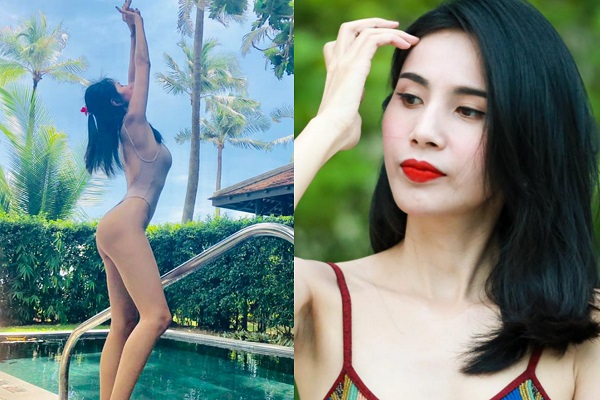 Diện bikini một mảnh, Thủy Tiên tự tin khoe dáng ‘gái một con’