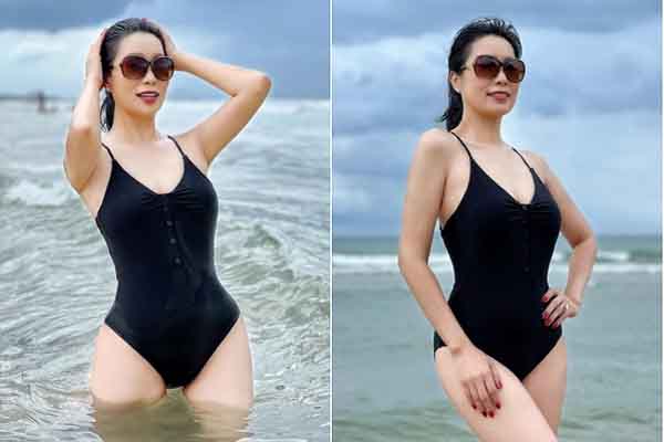 Vóc dáng gợi cảm của Trịnh Kim Chi ở tuổi ngoài 50