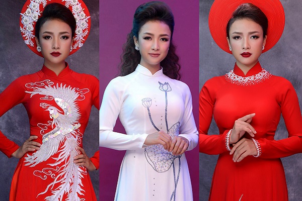 Giảm 17kg sau sinh, Lê Bê La tự tin làm người mẫu áo dài