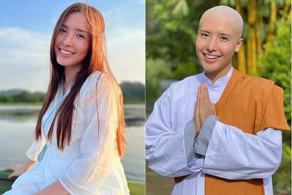 Á hậu vừa xuống tóc đi tu là ai?