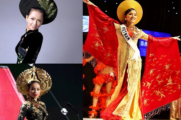 Sao Việt nhiều lần khiến bạn bè quốc tế phải trầm trồ khi diện Áo dài