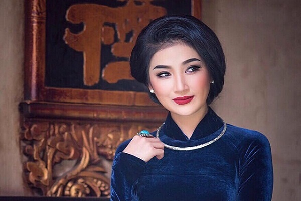 Quỳnh Lam nền nã với áo dài, khoe vẻ đẹp Á Đông thuần khiết