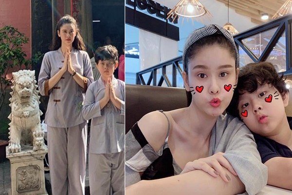 Con trai Trương Quỳnh Anh gây bất ngờ khi cao lớn gần bằng mẹ