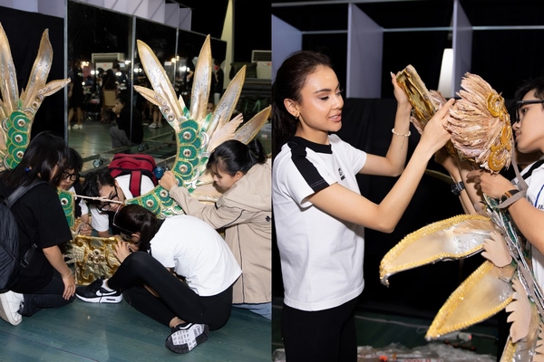Hậu trường ‘đồ sộ’ chuẩn bị cho đêm thi trang phục dân tộc Miss Grand International 2023