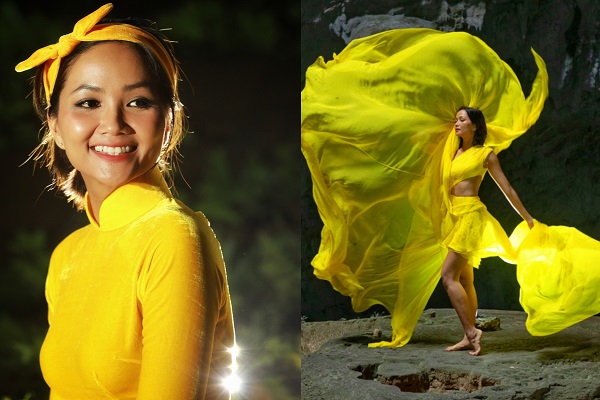 H’hen Niê khoe dáng, tung váy điệu nghệ trong hang động Sơn Đoòng