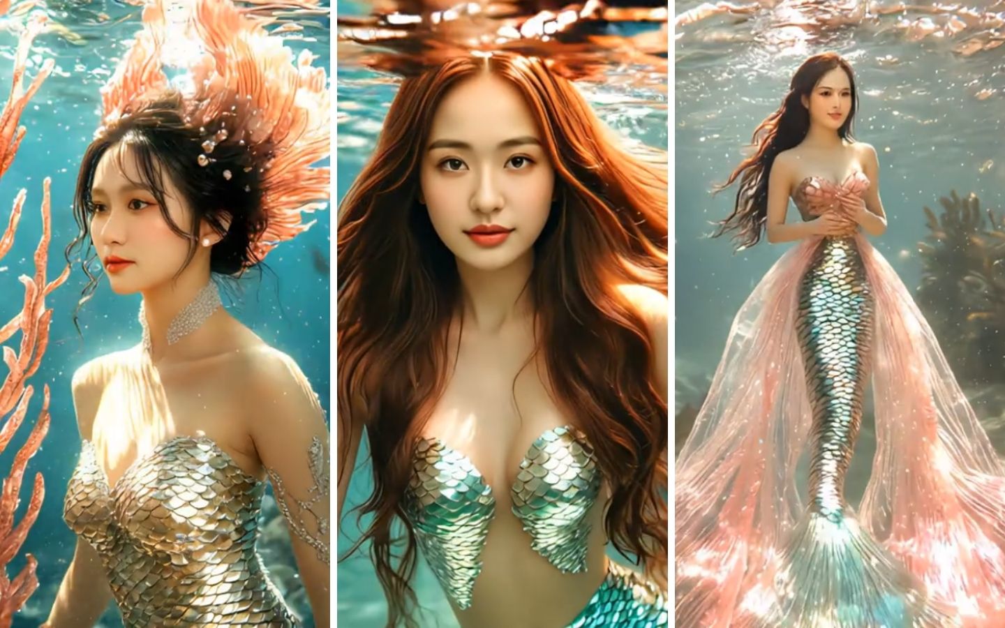 Trào lưu “Tiên cá AI”: Khi giấc mơ cổ tích bước vào đời sống số