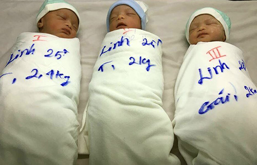 Đầu hàng trước phương pháp chữa vô sinh, người mẹ bất ngờ mang thai ba thiên thần