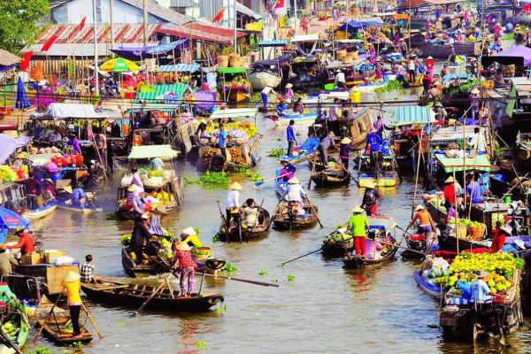 Chợ nổi một nét văn hóa thú vị của miền Tây Nam Bộ