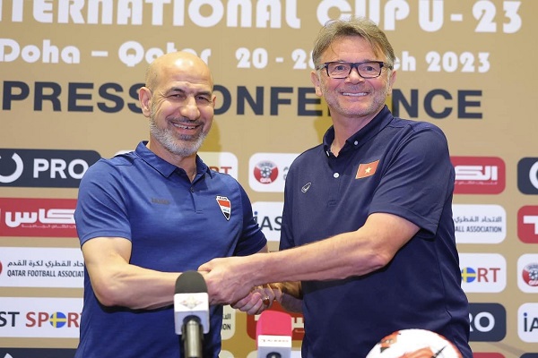 Hai HLV nói gì trước trận U.23 Việt Nam gặp U.23 Iraq ở giải Doha Cup?