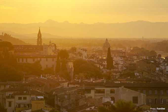Hoàng hôn tuyệt đẹp ở Florence
