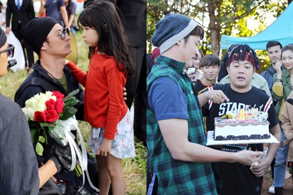 Bé Nguyệt Cát bịn rịn chúc mừng sinh nhật Huy Khánh sau nhiều ngày xa nhau