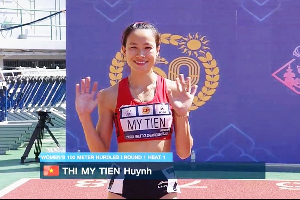 Giải điền kinh vô địch châu Á 2023: Thi đấu ấn tượng, Mỹ Tiên vào chung kết 100m rào nữ