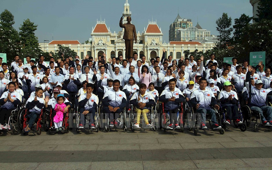 Đoàn thể thao người khuyết tật VN xuất quân đến Asian Para Games 2018