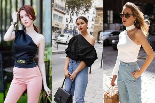 Xu hướng áo lệch vai trở lại đường đua thời trang