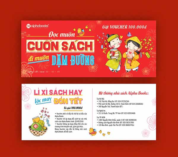 Lì xì sách thay quà tặng tết