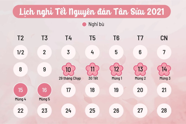 Thủ tướng chốt lịch nghỉ Tết Tân Sửu 7 ngày