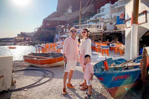 Lý Hải, Minh Hà ngắm mặt trời lặn ở Hy Lạp