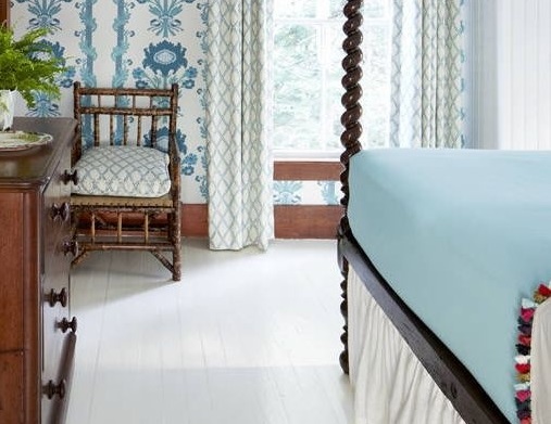 Phòng ngủ màu xanh tạo cảm giác dịu nhẹ mơ màng