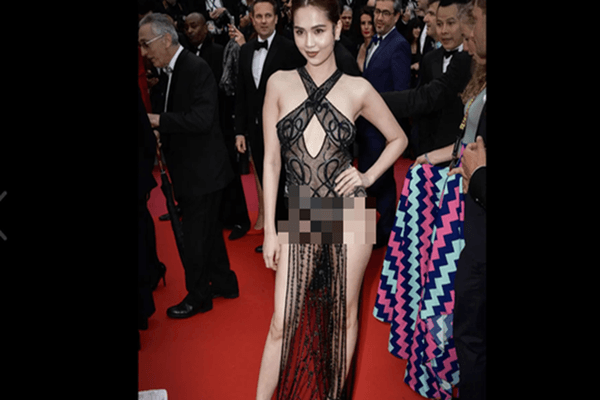 Người Pháp tức giận vì Ngọc Trinh: ‘Nên cấm những cô gái này đến Cannes’