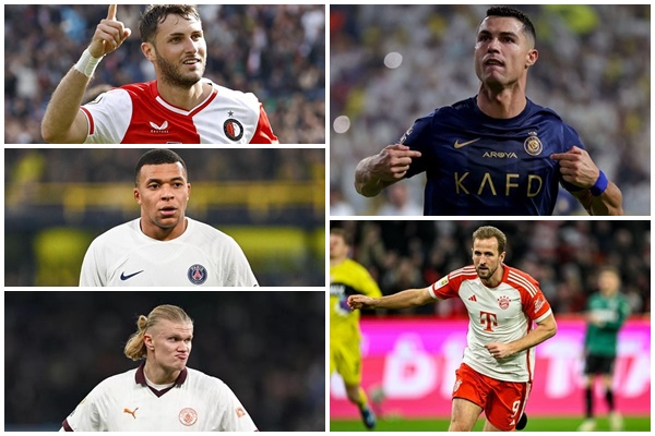 Top 5 cầu thủ ghi nhiều bàn thắng nhất năm 2023: Ronaldo dẫn đầu, Messi không có mặt