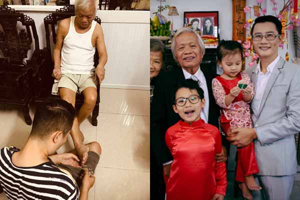 Nghẹn lòng tâm sự của Hoàng Bách sau gần một năm ngày bố mất